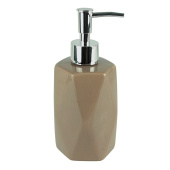 Дозатор для жидкого мыла Delphinium коллекция "Техно", керамика, мокко