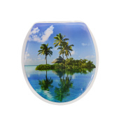 Сиденье для унитаза Delphinium "Остров", белый