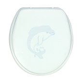 Сиденье д/унитаза SXL-2040 "дельфин" (белый)