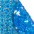 Ковер антискользящий Delphinium коллекция "Линза" 65х34см, голубой