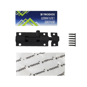 Шпингалет Trodos ZY-710/L80 BL черный