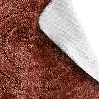 Ковер Delphinium коллекция "Вираж" микрофибра 50х80см, коричневый