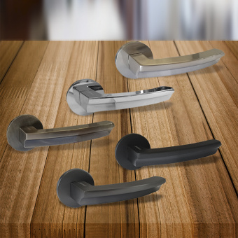 Ручка раздельная Trodos "55" серия 06 slim, никель