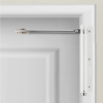 Доводчик дверной пружинный Trodos до 35кг, белый