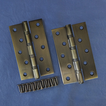 Петля накладная Trodos 125х75х2,5 AB бронза