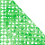 Ковер антискользящий Delphinium коллекция "J-6635" 63х34см, зеленый