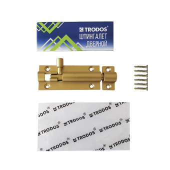 Шпингалет Trodos ZY-711/L90 GA сатиновое золото матовый