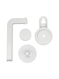 Держатель для туалетной бумаги на присоске Zenfort "Изи" (Easy), пластик, белый