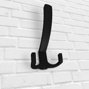 Крючок мебельный Trodos " ZY-146A" 3-рожковый, сплав ЦАМ, черный