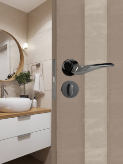 Ручка раздельная Trodos "550" серия 06 slim, черный никель