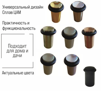 Упор дверной Trodos 151/Н58 никель