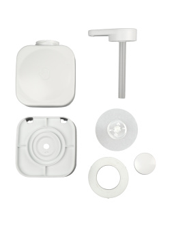 Дозатор для жидкого мыла на присоске Zenfort "Изи" (Easy), пластик, белый