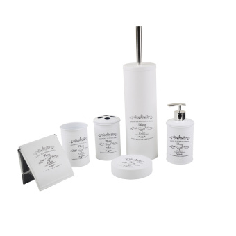 Дозатор для жидкого мыла Delphinium "Home", металл, белый