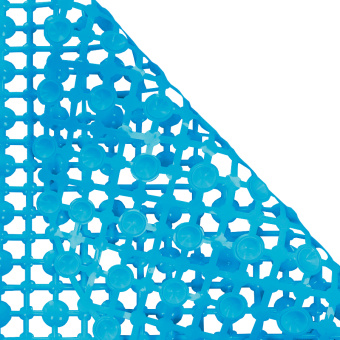 Ковер антискользящий Delphinium коллекция "J-6635" 63х34см, голубой