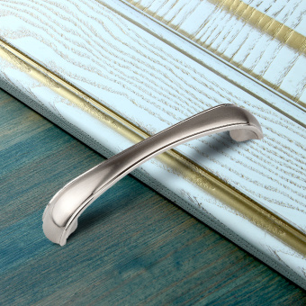 Ручка-скоба мебельная Trodos "ZY-697" 96мм сплав ЦАМ 47гр, хром/никель