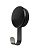 Крючок одинарный на липучке Zenfort "W8002-11", металл, черный