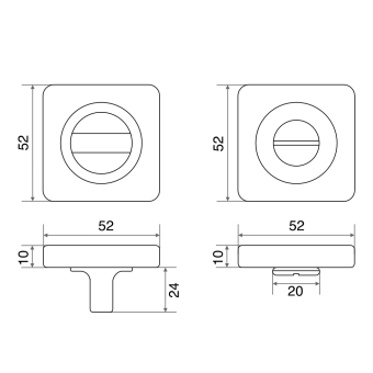 Ручка поворотная Trodos BK-02 BN черный никель