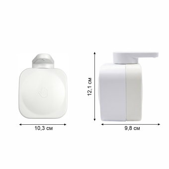 Дозатор для жидкого мыла на присоске Zenfort "Изи" (Easy), пластик, белый