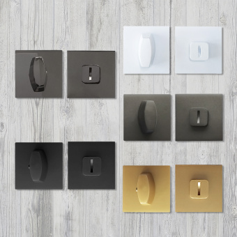 Ручка поворотная Trodos "BK" серия 03 slim, графит