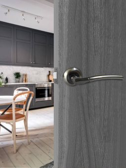 Ручка раздельная Trodos "537" серия 08, никель/черный никель