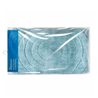 Ковер Delphinium коллекция "Вираж" микрофибра 50х80см, голубой