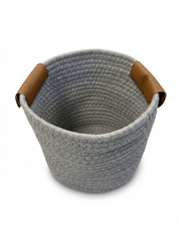 Корзина для хранения Zenfort "Ангара", 21х21х19см, текстиль, серый