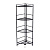 Этажерка Zenfort 4-ярусная угловая "AE-3551A4", черный матовый