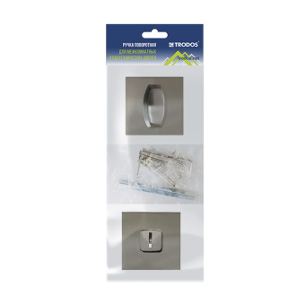 Ручка поворотная Trodos BK-03 slim SN никель