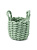 Корзина для хранения Zenfort "Вологда", 18х18х15см, текстиль, зеленый