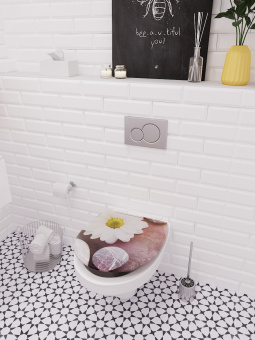 Сиденье для унитаза Delphinium "Релакс", белый