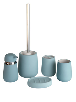 Дозатор для жидкого мыла Zenfort "Soft", керамика, голубой