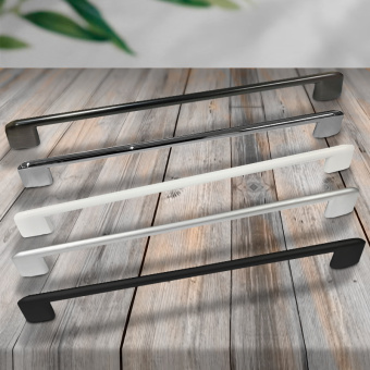 Ручка-скоба мебельная Trodos "8653" 256мм сплав ЦАМ 160гр, хром матовый