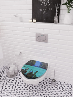 Сиденье для унитаза Delphinium "Баунти", белый