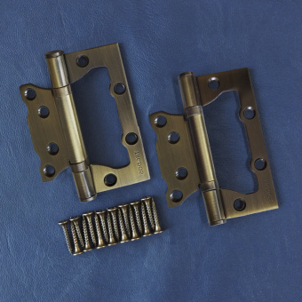 Петля накладная Trodos 100х75х2,5 AB без врезки, бронза