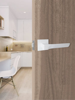 Ручка раздельная Vrata "2175 AL" серия 03 slim, белый 