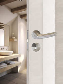 Ручка поворотная Trodos "BK" серия 06 slim, никель