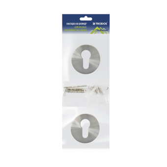 Накладка на цилиндр Trodos "ET" серия 06 slim, никель