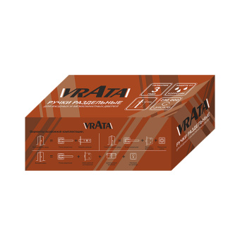 Ручка раздельная Vrata "2231 AL" серия 06 slim, хром