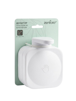 Дозатор для жидкого мыла на присоске Zenfort "Изи" (Easy), пластик, белый