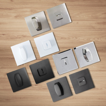 Ручка поворотная Vrata "ВК AL" серия 03 slim, графит