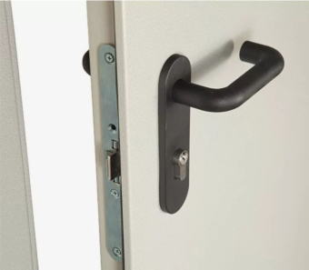 Ручка на планке Trodos 1972 противопожарная, сталь, черный 