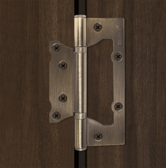 Петля накладная Trodos 125х75х2,5 AB без врезки, бронза