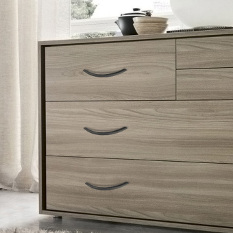 Ручка-скоба мебельная Trodos "ZY-19" 96мм сплав ЦАМ 32гр, черный 