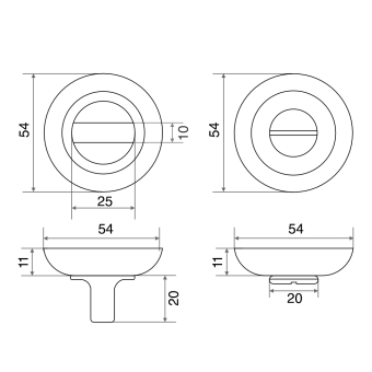 Ручка поворотная Trodos BK-08 SN никель