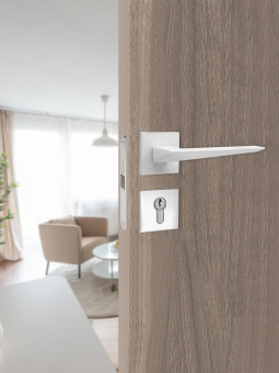 Накладка на цилиндр Vrata "EТ AL" серия 03 slim, белый 