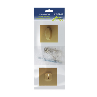 Ручка поворотная Trodos BK-03 slim GA сатиновое золото матовый