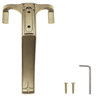 Крючок мебельный Trodos " ZY-146A" 3-рожковый, сплав ЦАМ, сатиновое золото матовый