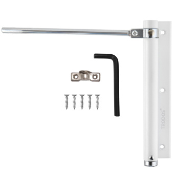 Доводчик дверной пружинный Trodos до 35кг, белый