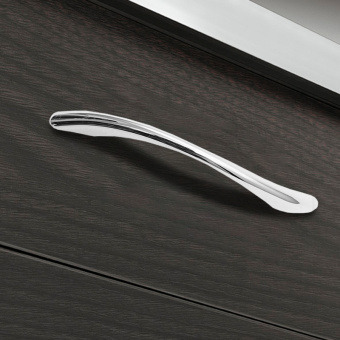 Ручка-скоба мебельная Trodos "ZY-24" 96мм сплав ЦАМ 43гр, хром