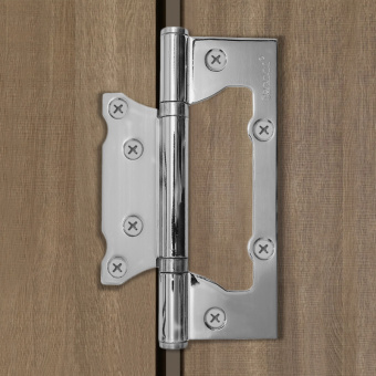 Петля накладная Trodos 125х75х2,5 CP без врезки, хром 